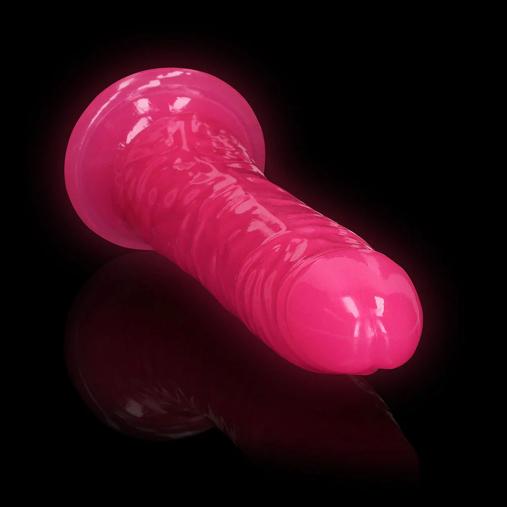 RealRock Glow in the Dark Slim 9 in. Dildo