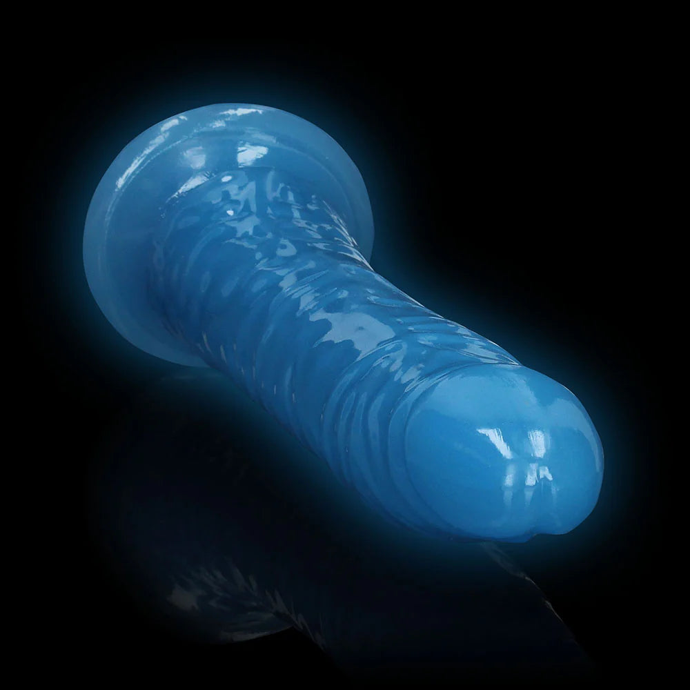 RealRock Glow in the Dark Slim 9 in. Dildo