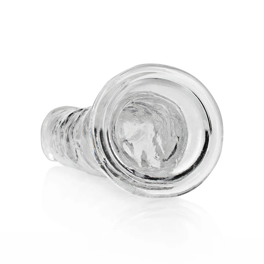 RealRock Crystal Clear Straight 10 in. Dildo Without Balls