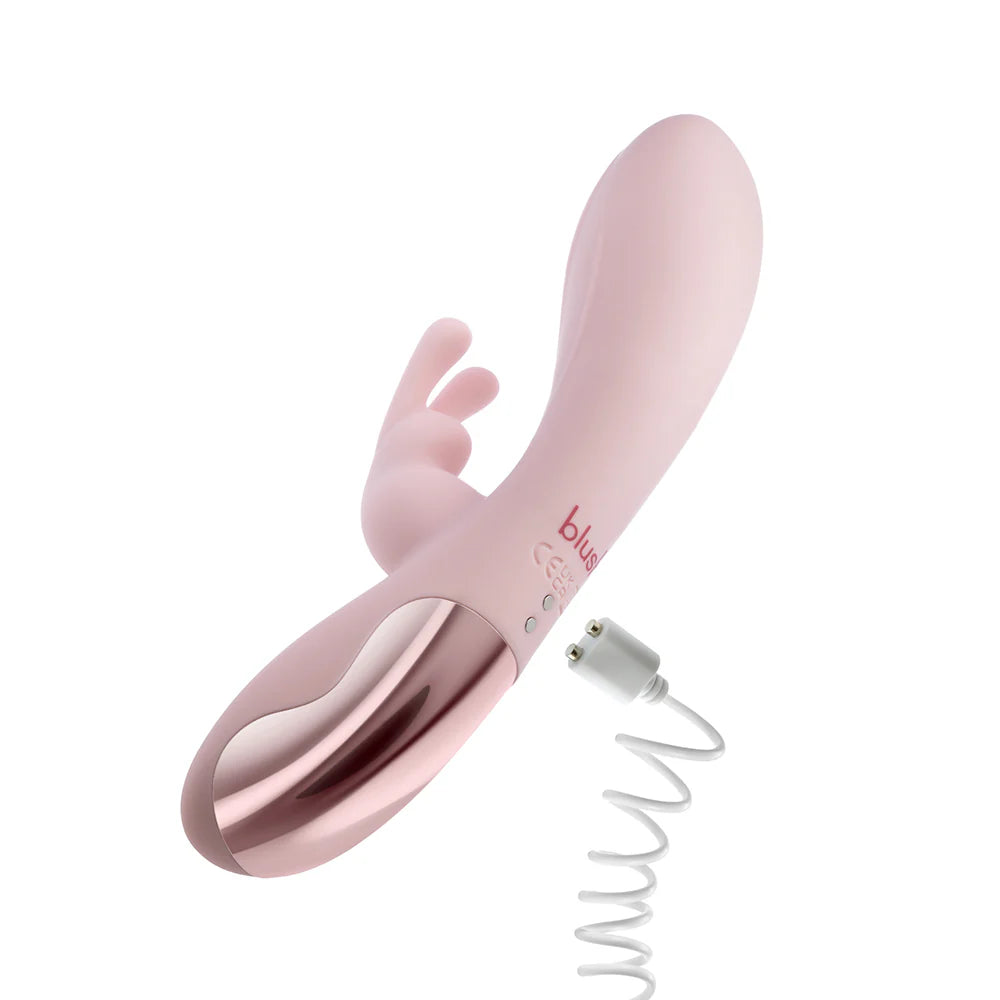 Blush Collection Morgan Rechargeable Silicone Rabbit Vibrator - Pink