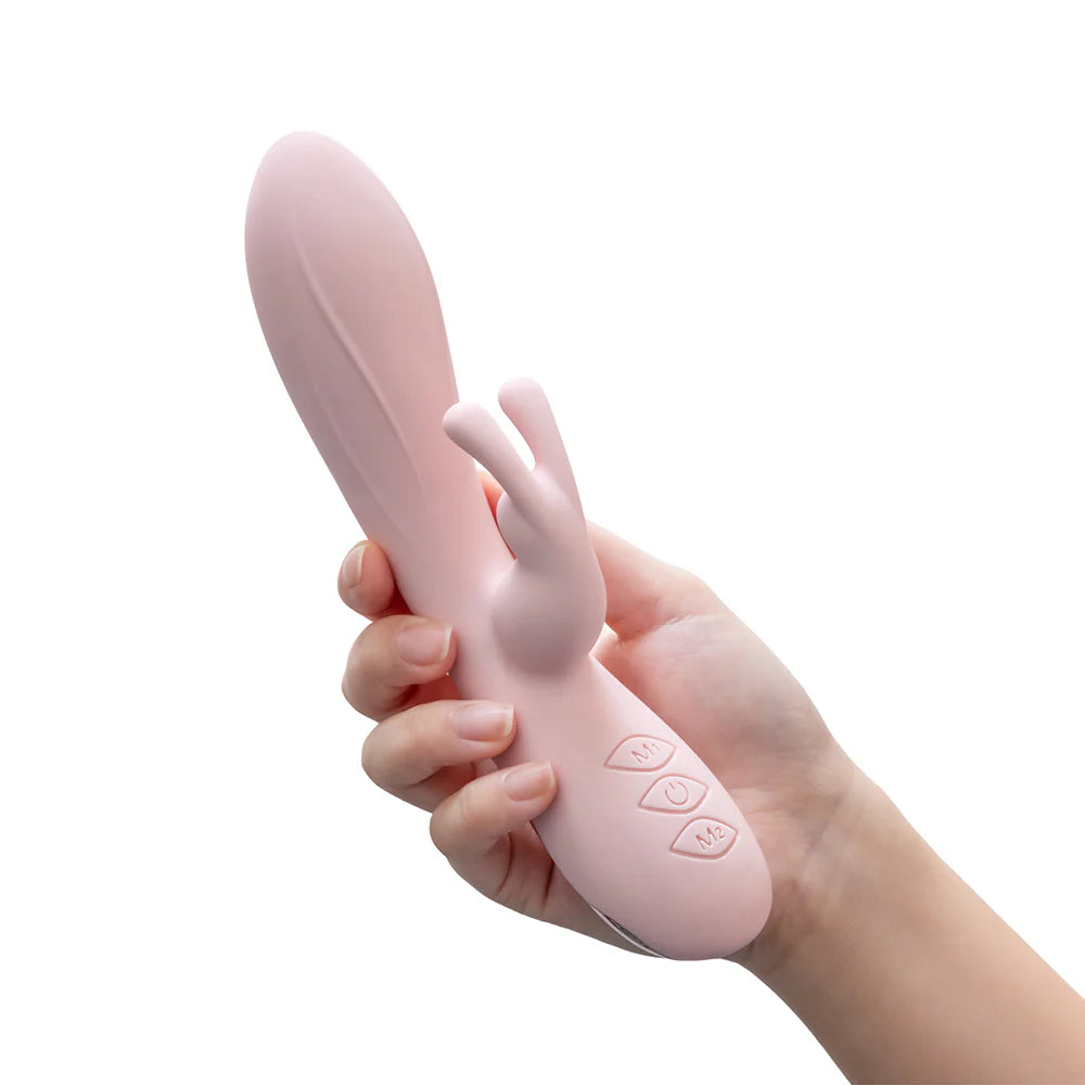 Blush Collection Morgan Rechargeable Silicone Rabbit Vibrator - Pink