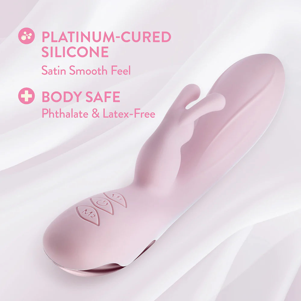 Blush Collection Morgan Rechargeable Silicone Rabbit Vibrator - Pink