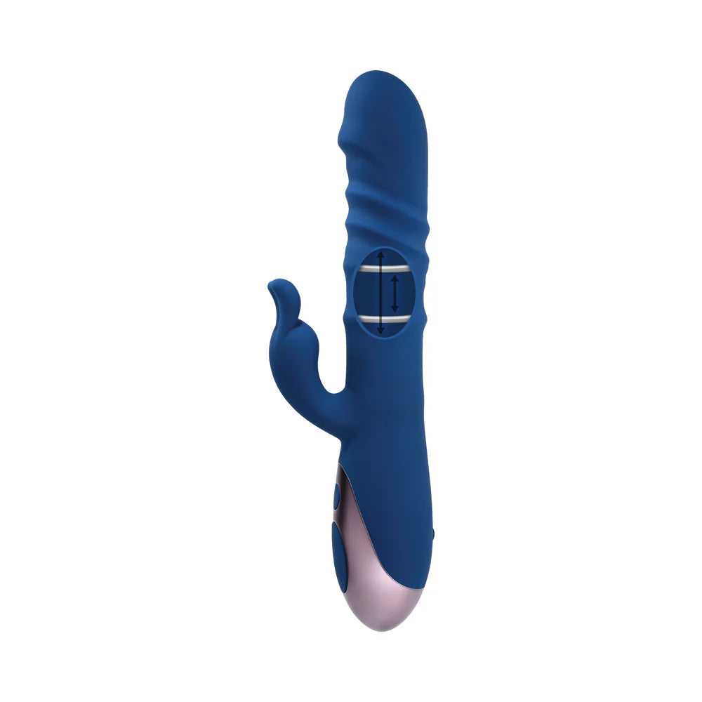 Evolved The Ringer Rechargeable Thrusting Silicone Rabbit Vibrator