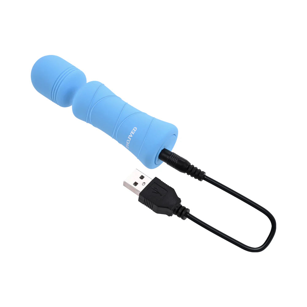 Evolved Out Of The Blue Rechargeable Silicone Wand Vibrator