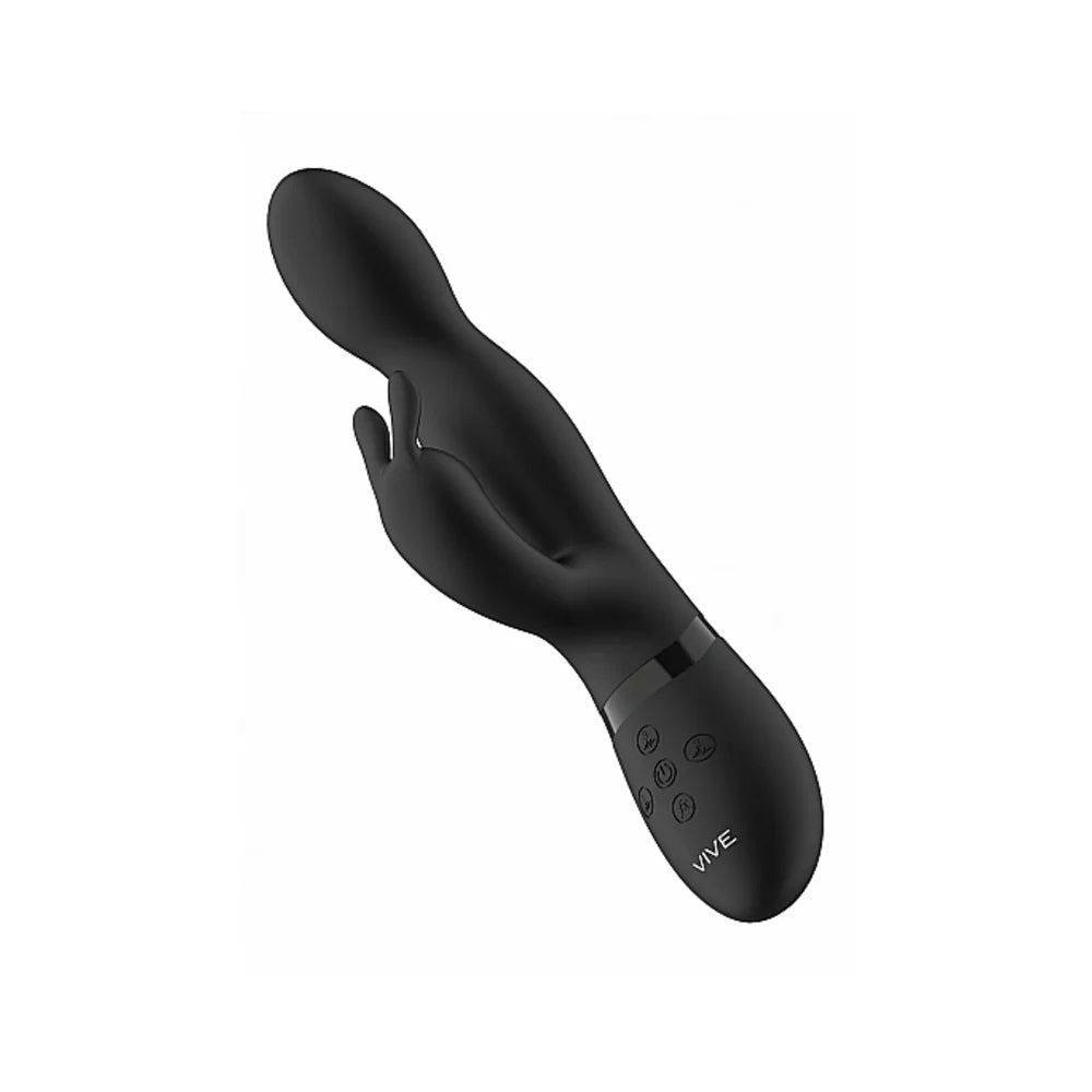 Shots Vive Niva 360 Degrees Rechargeable Silicone Rotating G-Spot Rabbit Vibrator