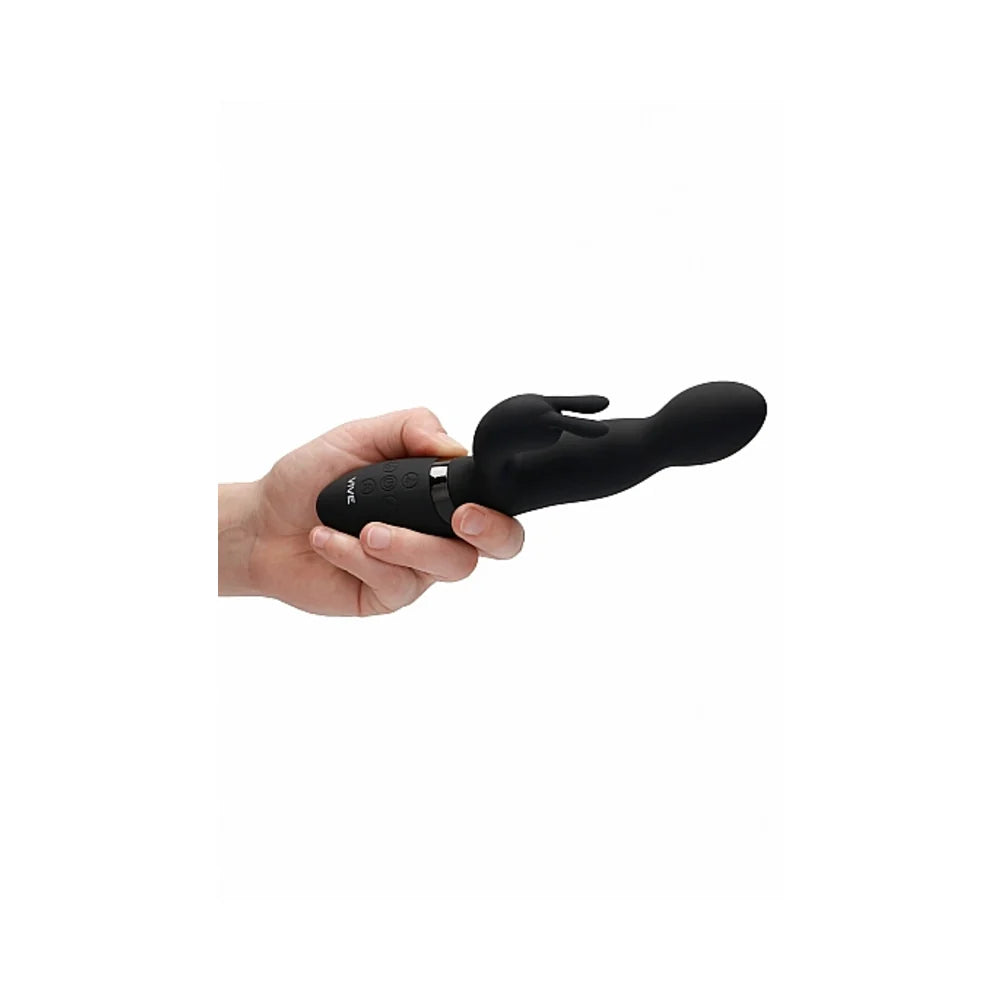 Shots Vive Niva 360 Degrees Rechargeable Silicone Rotating G-Spot Rabbit Vibrator