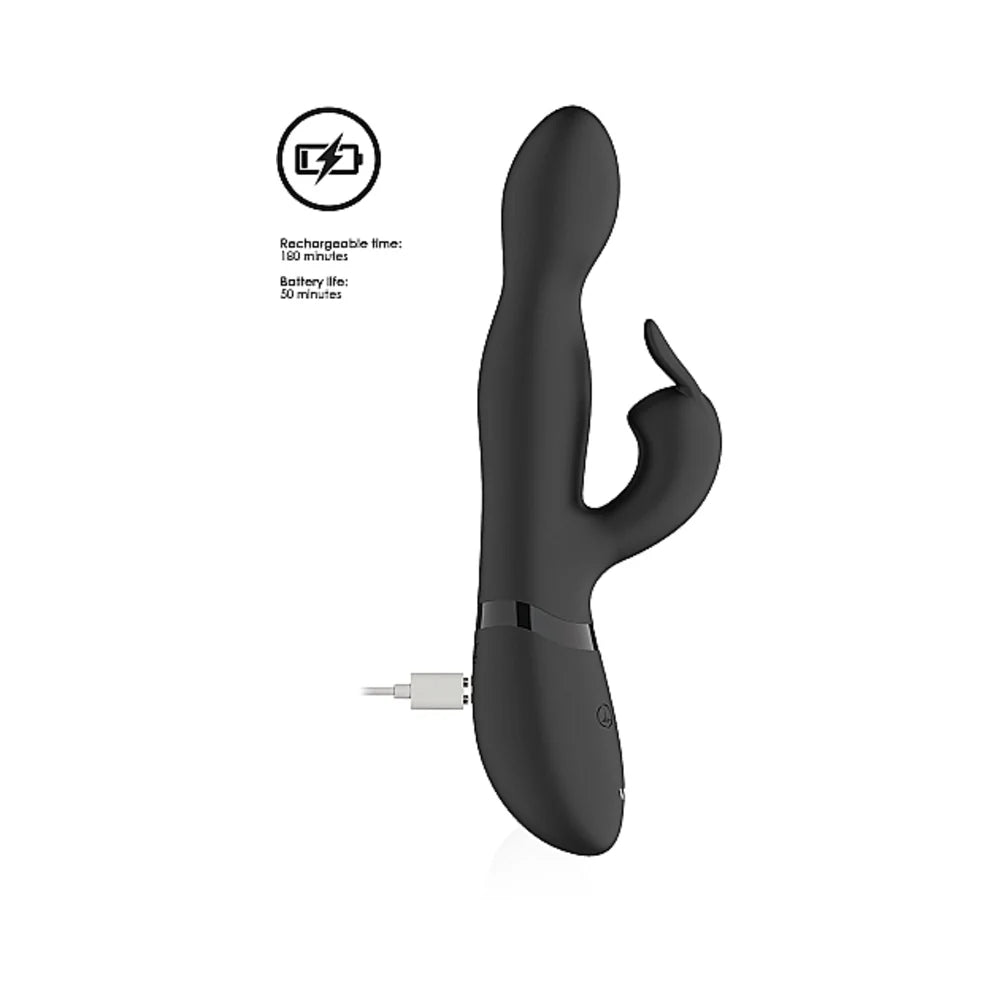 Shots Vive Niva 360 Degrees Rechargeable Silicone Rotating G-Spot Rabbit Vibrator