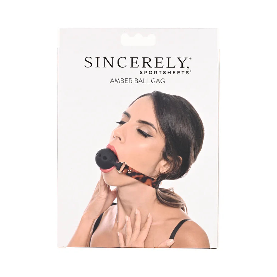 Sportsheets Sincerely Amber Adjustable Silicone Breathable Ball Gag