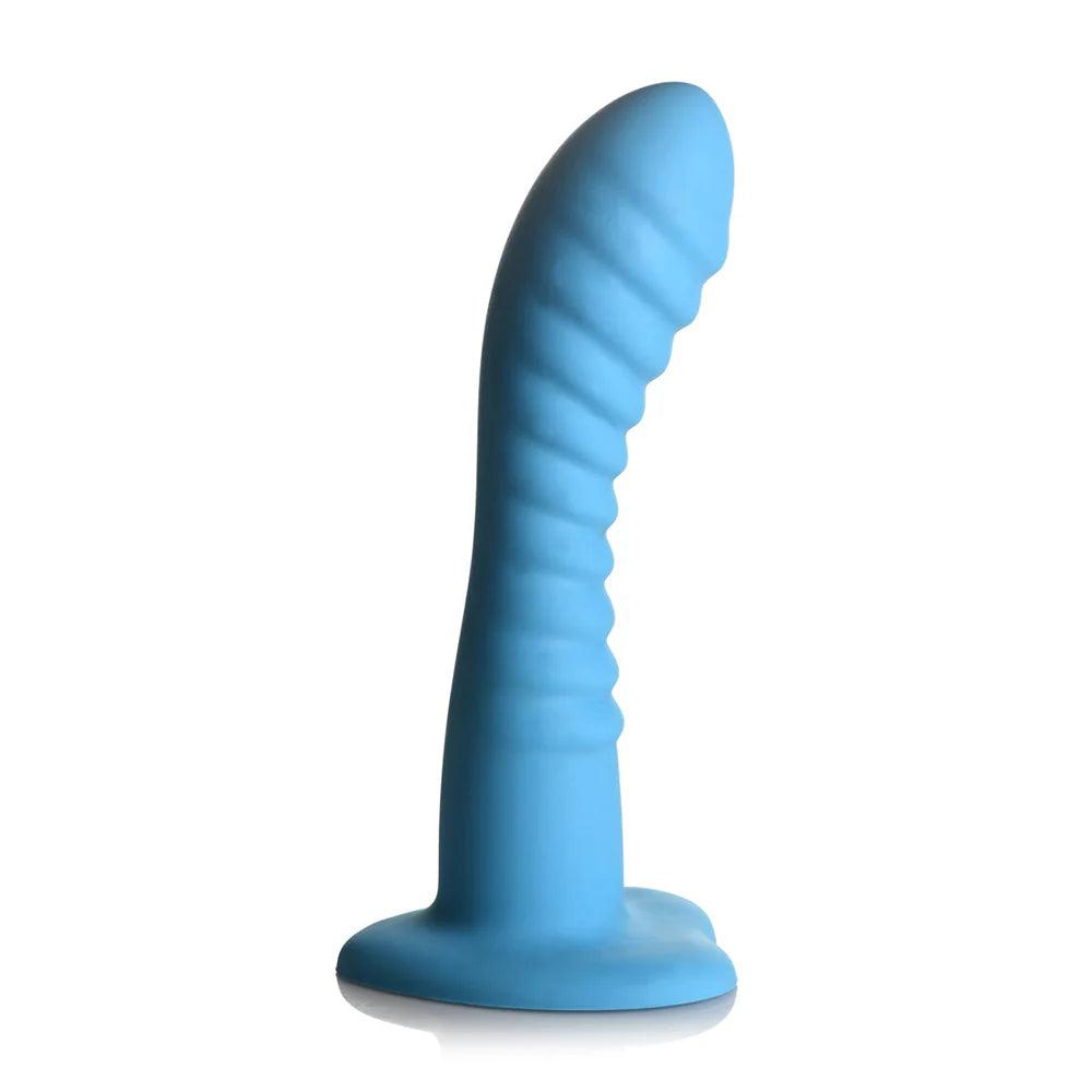 Simply Sweet Ribbed 7 in. Silicone Dildo