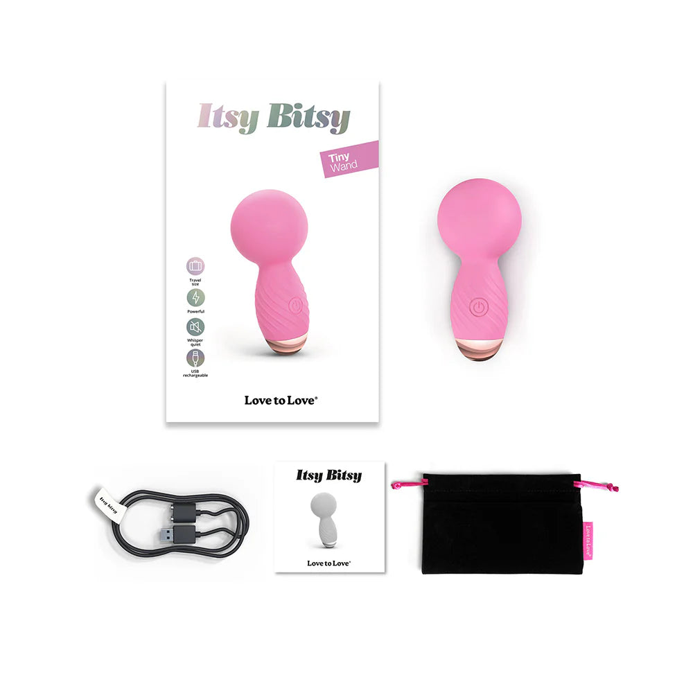 Love to Love Itsy Bitsy Rechargeable Silicone Mini Wand Vibrator