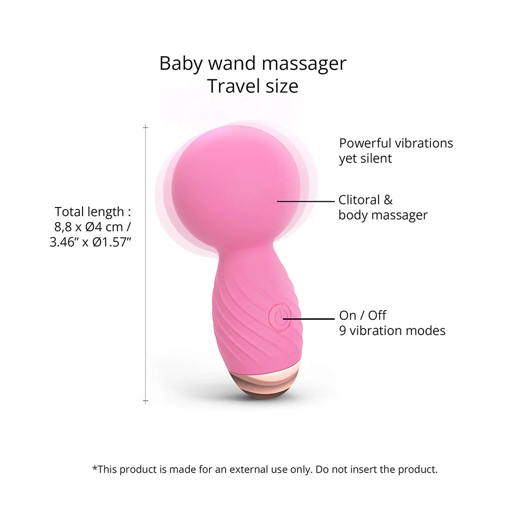 Love to Love Itsy Bitsy Rechargeable Silicone Mini Wand Vibrator