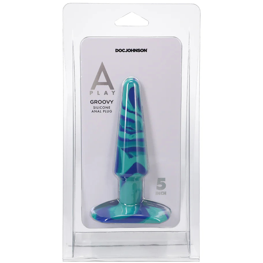 Doc Johnson A-Play Groovy 5 in. Silicone Anal Plug