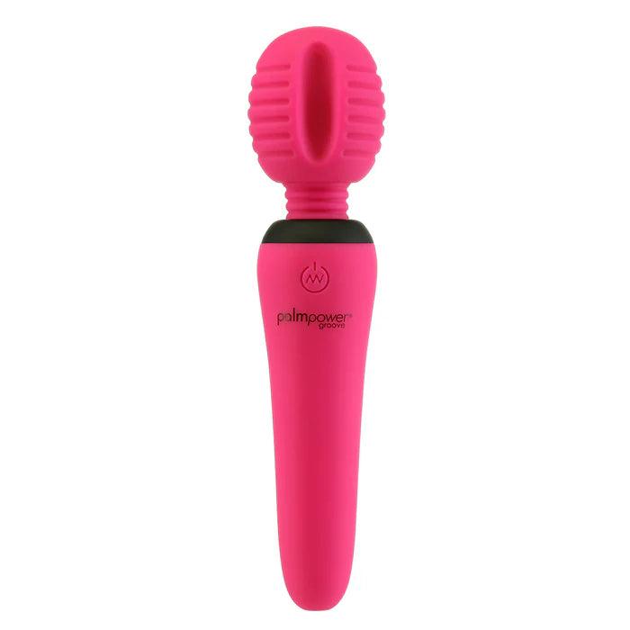 PalmPower Groove Rechargeable Silicone Mini Wand Massager