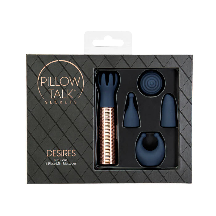 Pillow Talk Secrets Desires 6-Piece Silicone Mini Massager Set