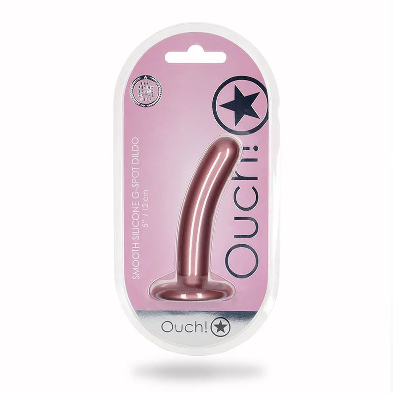 Ouch! Smooth G-Spot Silicone Dildo 5in