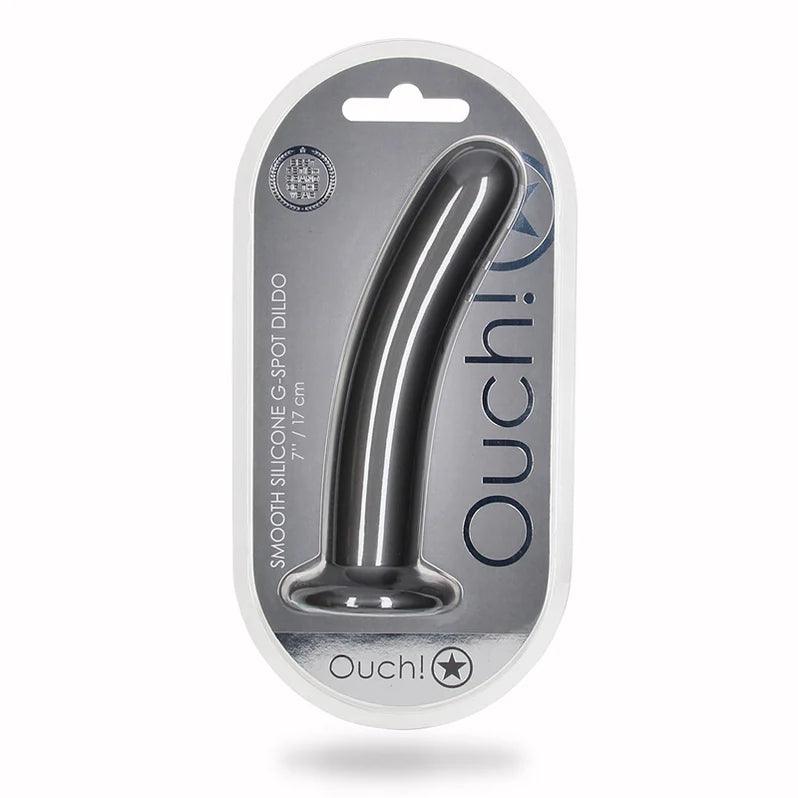 Ouch! Smooth G-Spot Silicone Dildo 7in