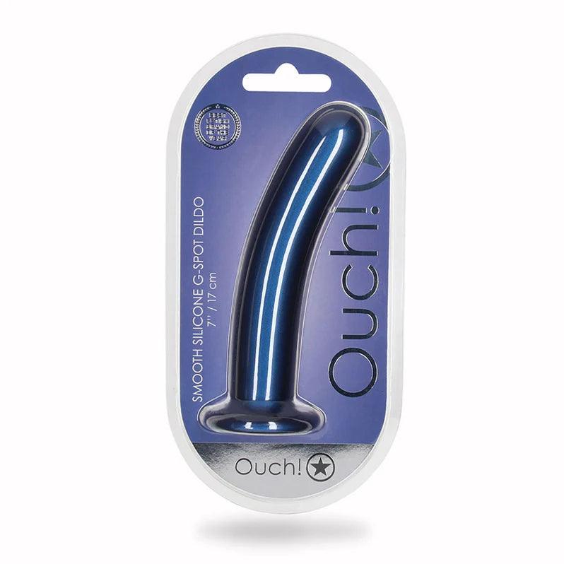 Ouch! Smooth G-Spot Silicone Dildo 7in