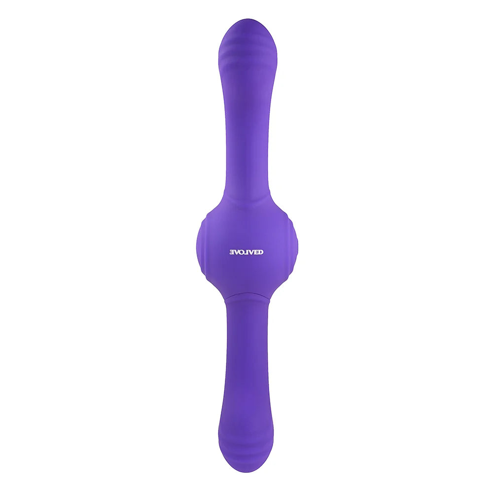 Evolved Our Gyro Vibe Rechargeable Dual Ended Gyrating Silicone Vibrator