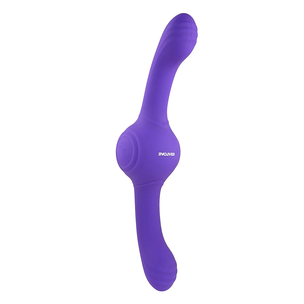 Evolved Our Gyro Vibe Rechargeable Dual Ended Gyrating Silicone Vibrator