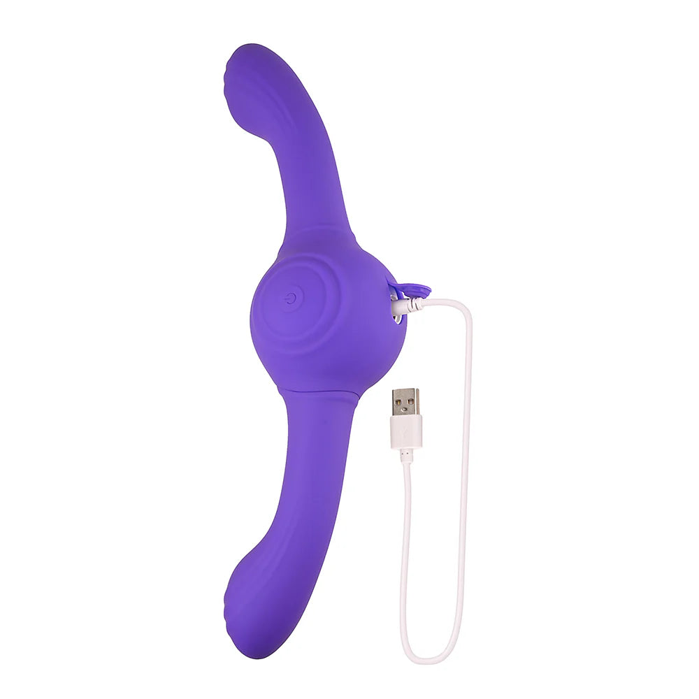 Evolved Our Gyro Vibe Rechargeable Dual Ended Gyrating Silicone Vibrator