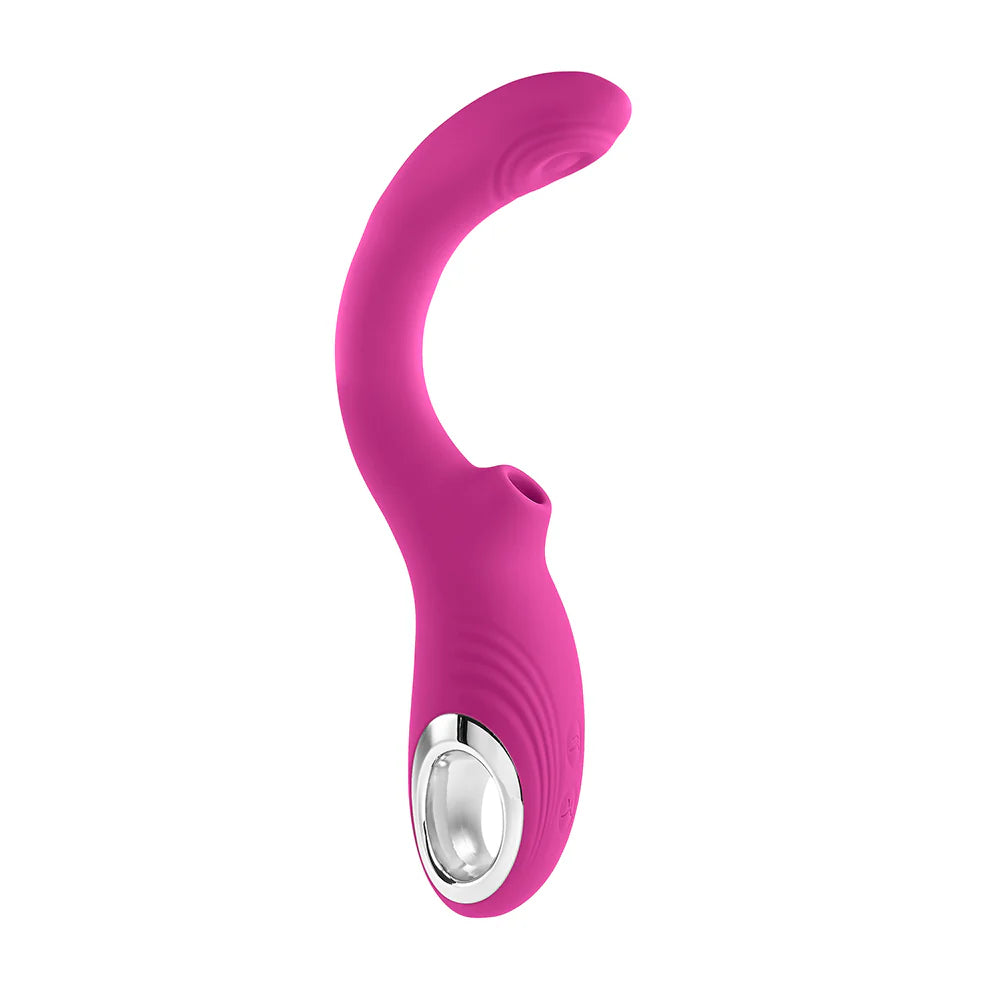 Evolved Strike A Pose Rechargeable Posable Tapping Suction Silicone Vibrator