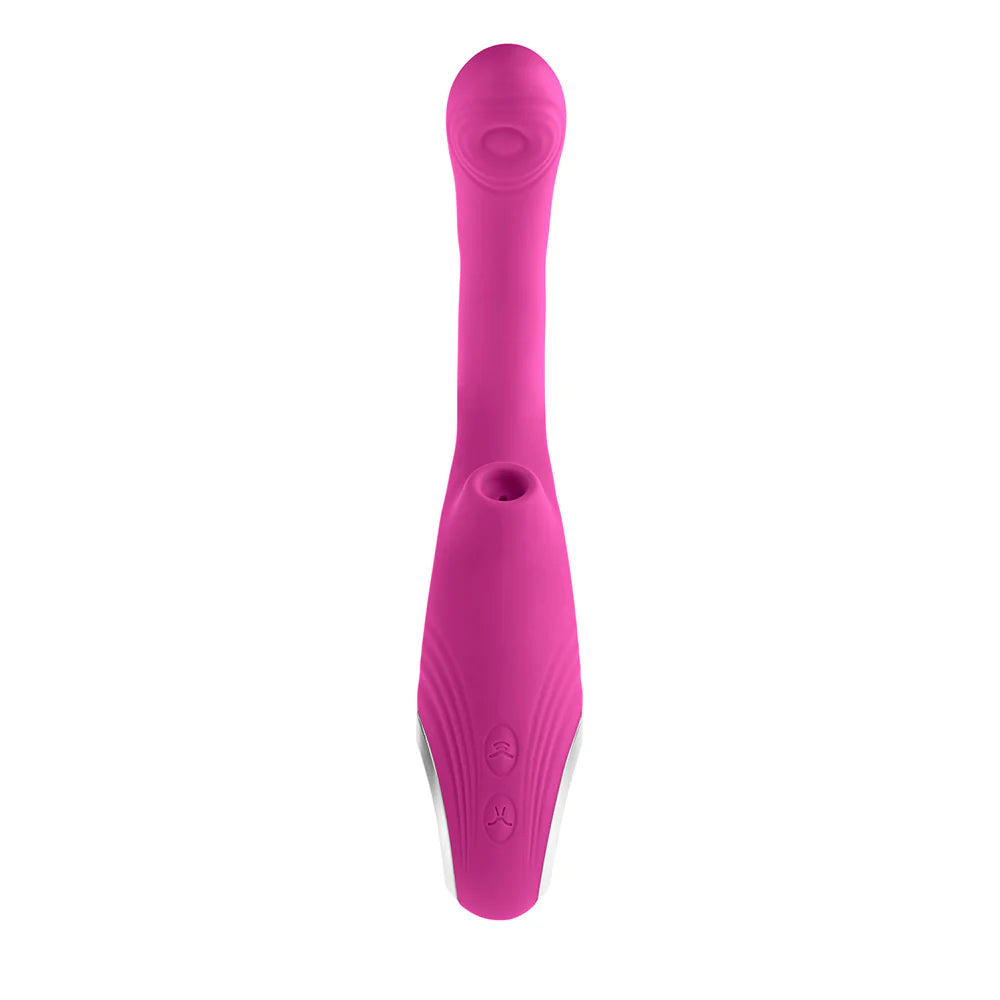 Evolved Strike A Pose Rechargeable Posable Tapping Suction Silicone Vibrator