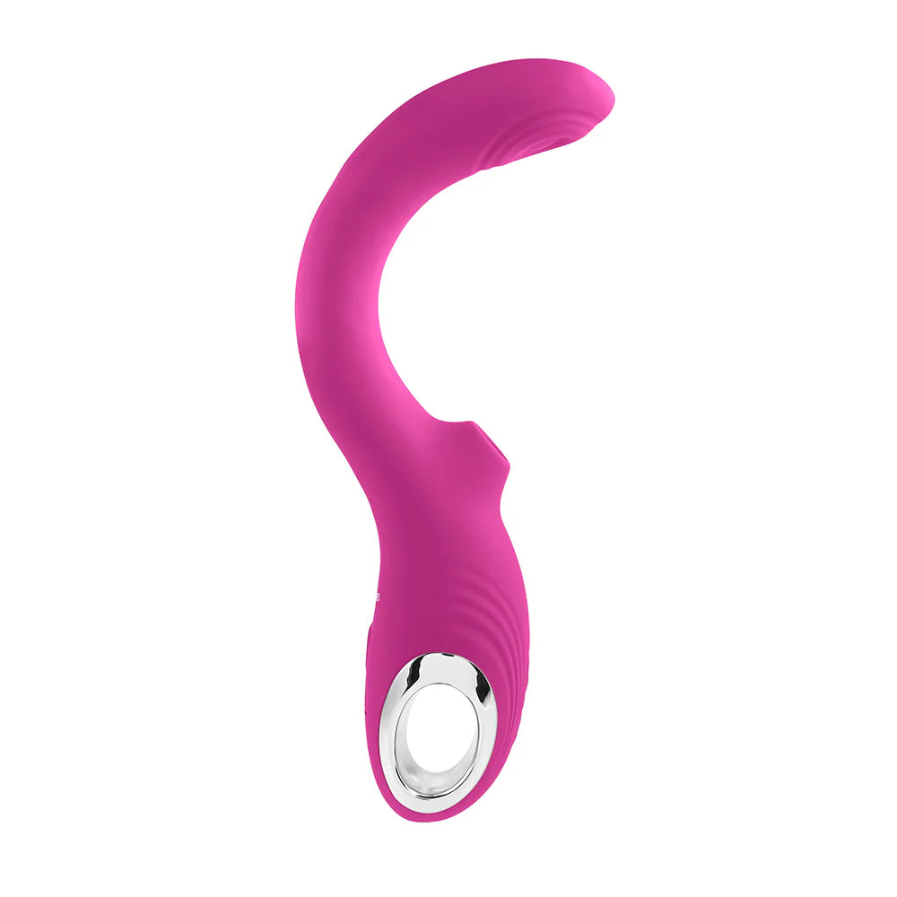 Evolved Strike A Pose Rechargeable Posable Tapping Suction Silicone Vibrator