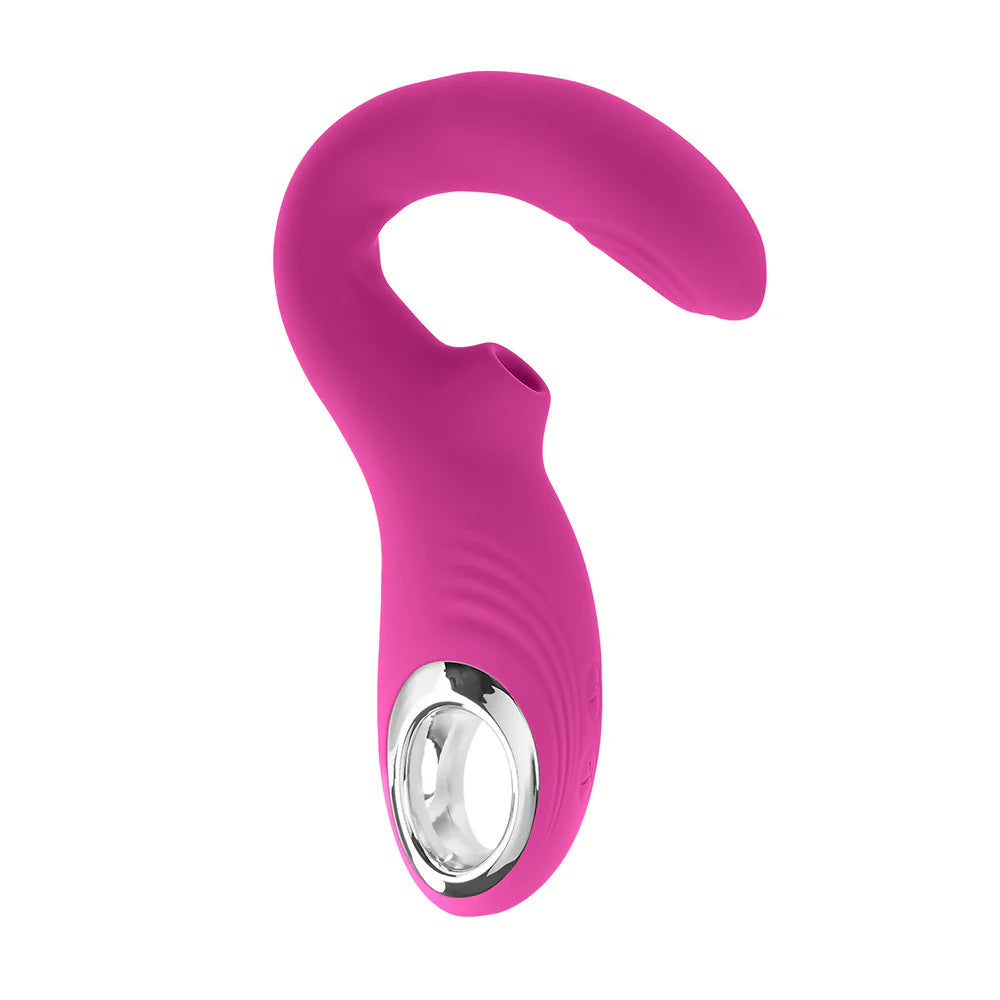 Evolved Strike A Pose Rechargeable Posable Tapping Suction Silicone Vibrator