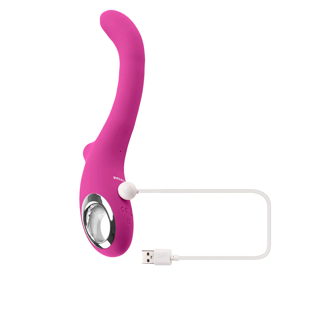 Evolved Strike A Pose Rechargeable Posable Tapping Suction Silicone Vibrator