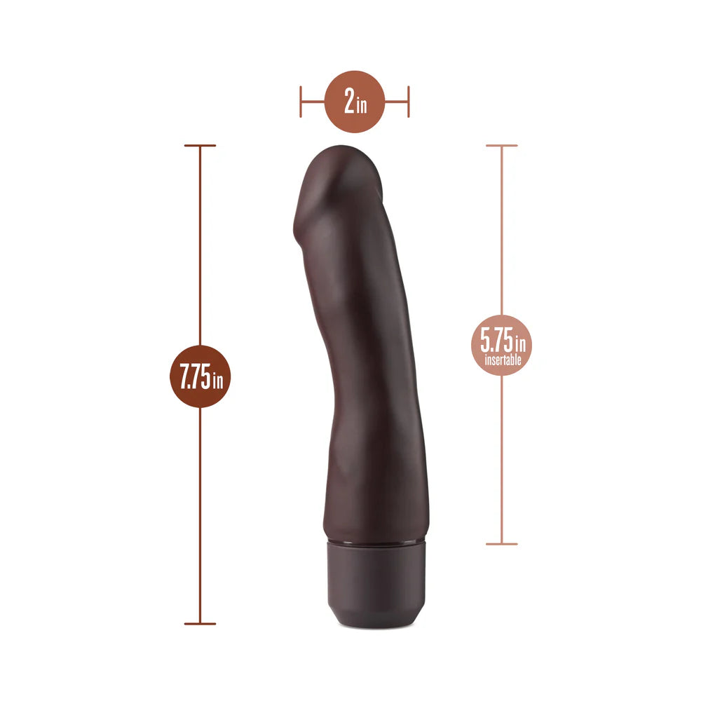 Blush Dr. Skin Silicone Dr. Steve 7 in. Vibrating Dildo