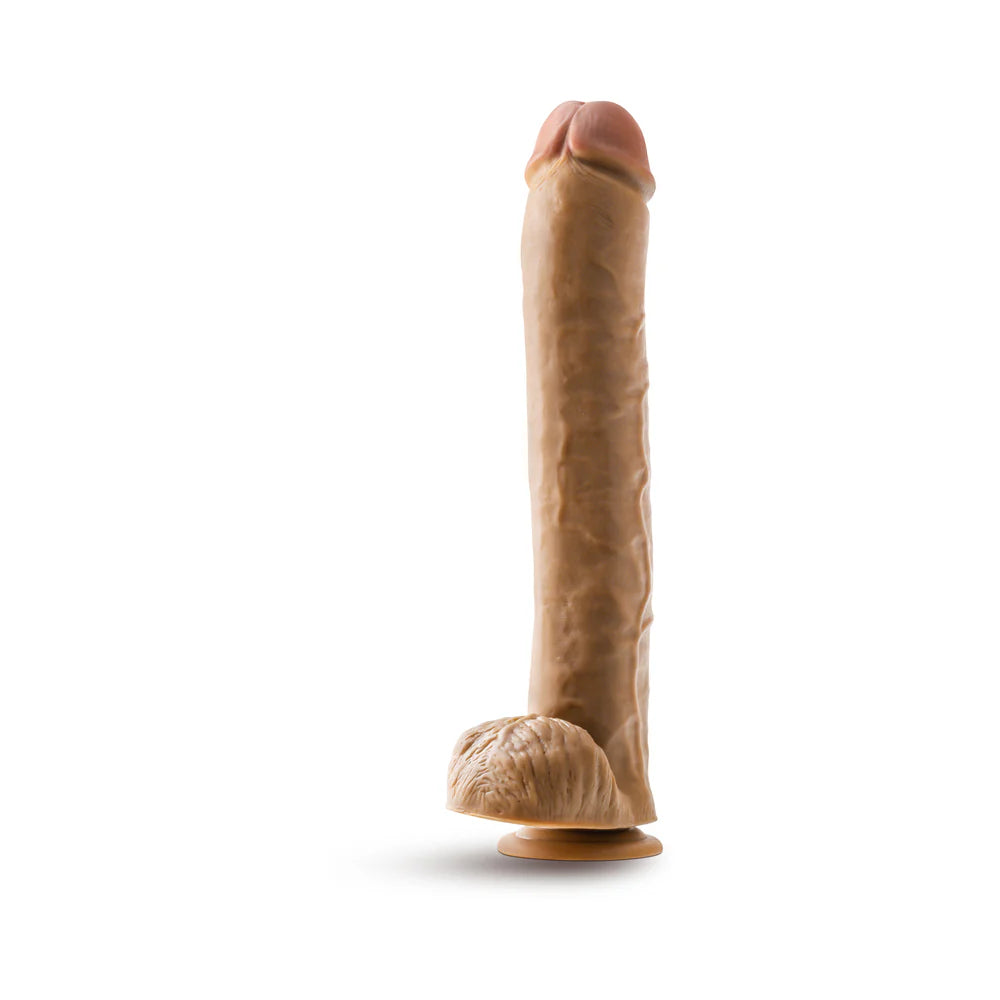 Blush Dr. Skin Silver Collection Dr. Michael Dildo with Balls and Suction Cup 14in