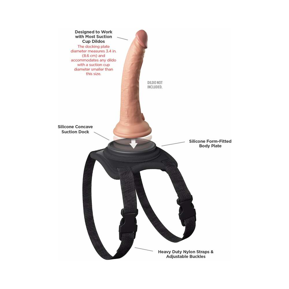 Pipedream Body Dock Lap Strap Silicone Strap-On Thigh Harness