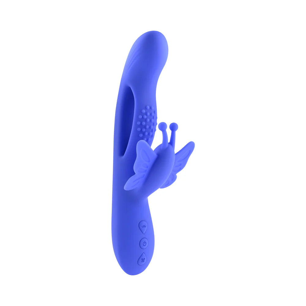 Evolved Butterfly Dreams Rechargeable Silicone Dual Stimulating Vibrator