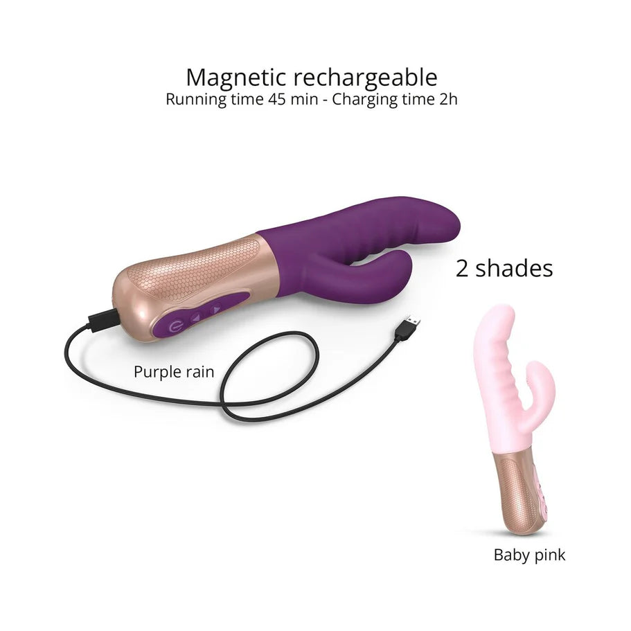 Love to Love Sassy Bunny Dual Motor Rechargeable Silicone Thrusting Rabbit Vibrator