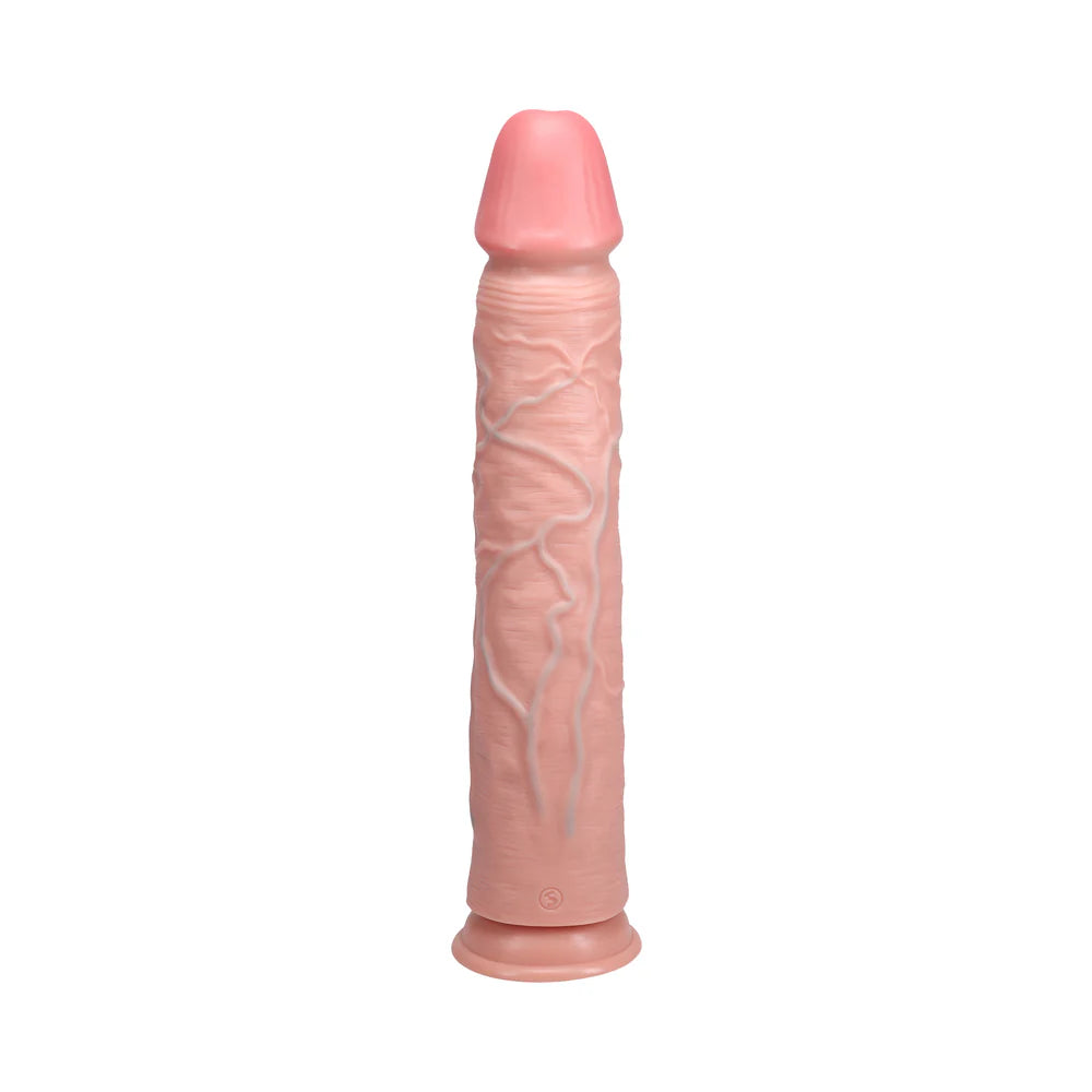 Shots RealRock Ultra Realistic Skin Extra Large Straight Dildo with Suction Cup 15in