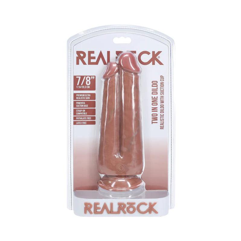 RealRock Ultra Realistic Skin Two in One 7in/8in Dildo