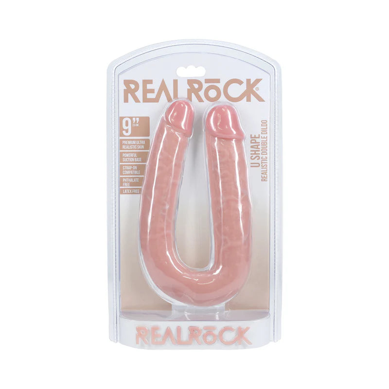 RealRock 9 in. U-Shaped Double Dildo