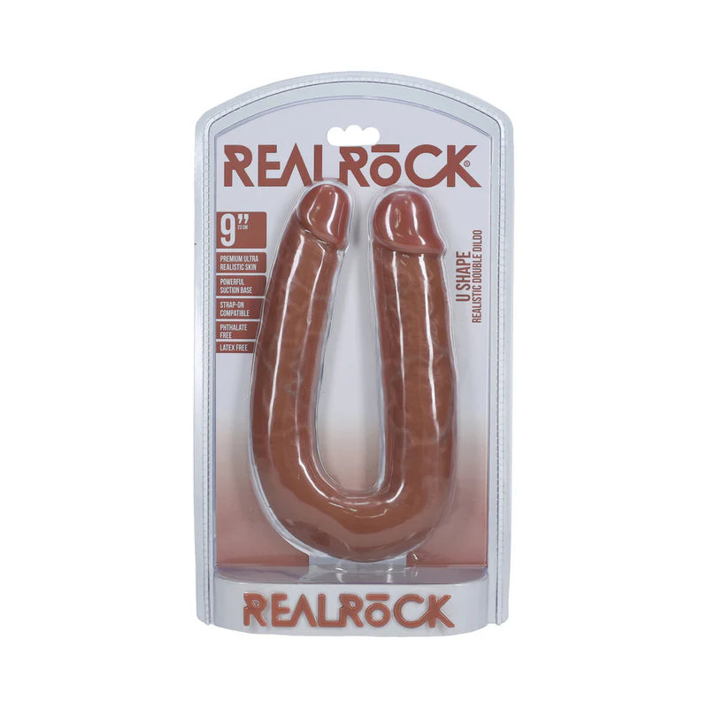 RealRock 9 in. U-Shaped Double Dildo