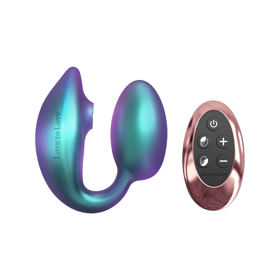 Love to Love Wonderlover Rechargeable Silicone Dual Vibrator with Remote