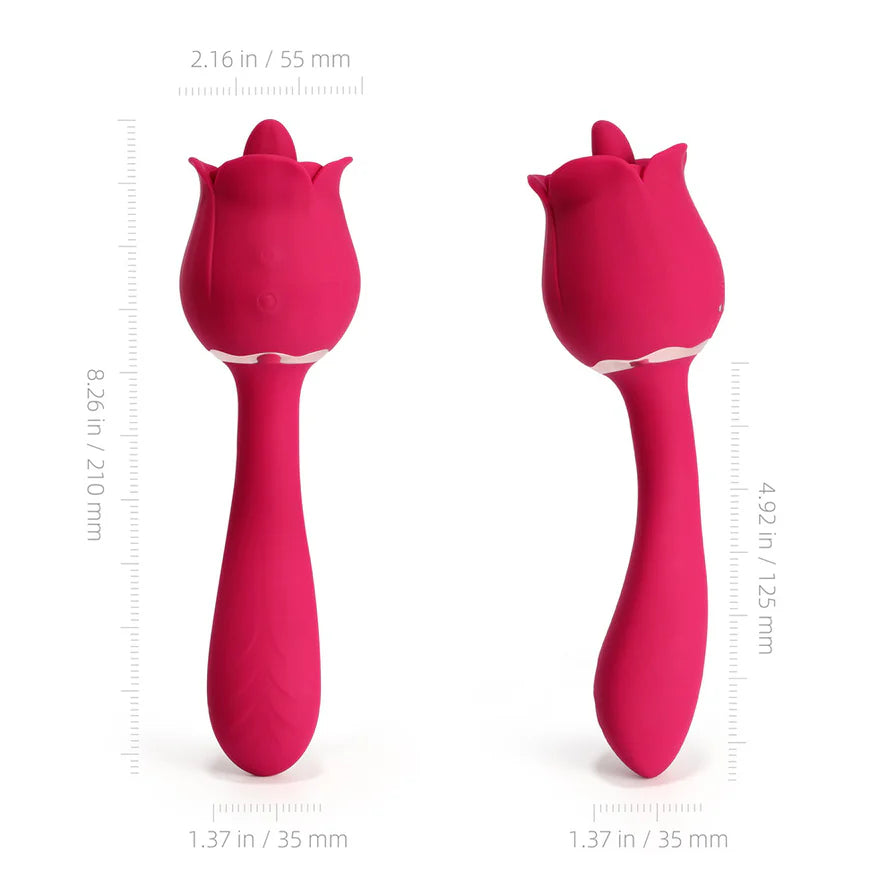 Honey Play Box Rhea The Rose Clit Tongue Licking Vibrator and G-spot Massager