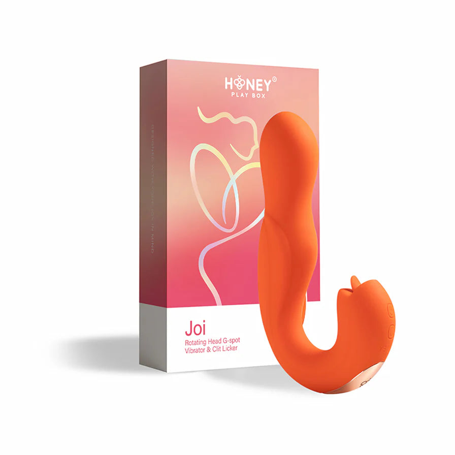 Honey Play Box Joi Rotating Head G-spot Vibrator and Clit Licker