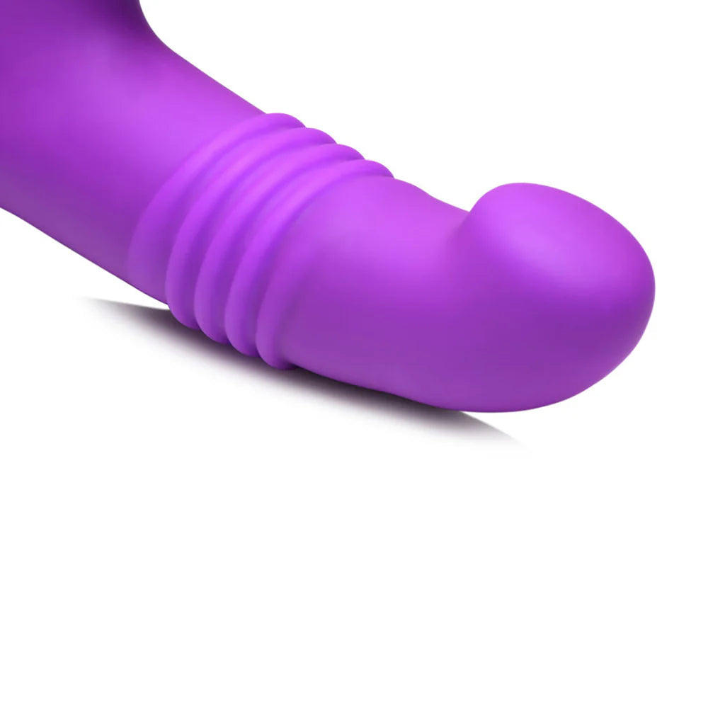 Curve Gossip Blaster 7X Thrusting Silicone Rabbit Vibrator