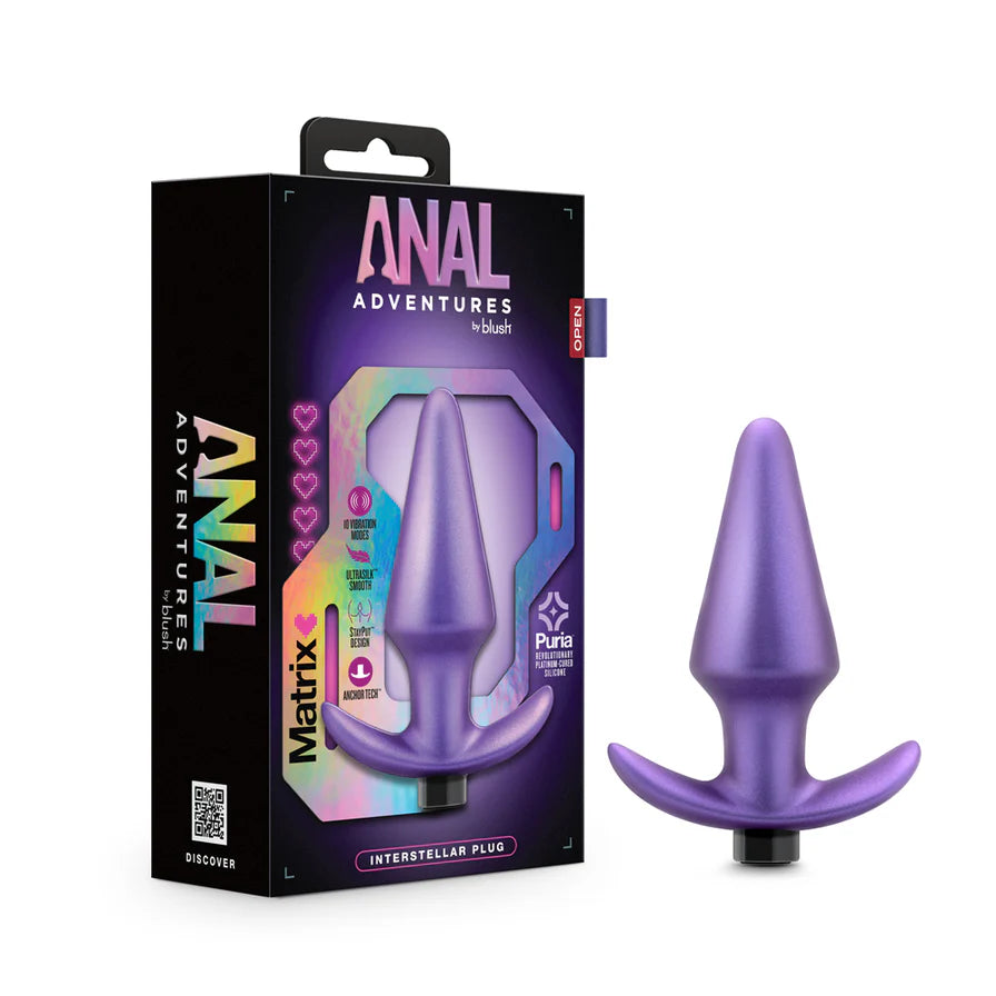 Anal Adventures Matrix Interstellar Plug Rechargeable Silicone Anal Plug