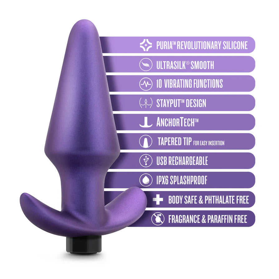 Anal Adventures Matrix Interstellar Plug Rechargeable Silicone Anal Plug