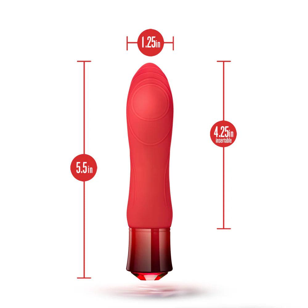 Oh My Gem Desire Rechargeable Silicone G-Spot Vibrator - Ruby