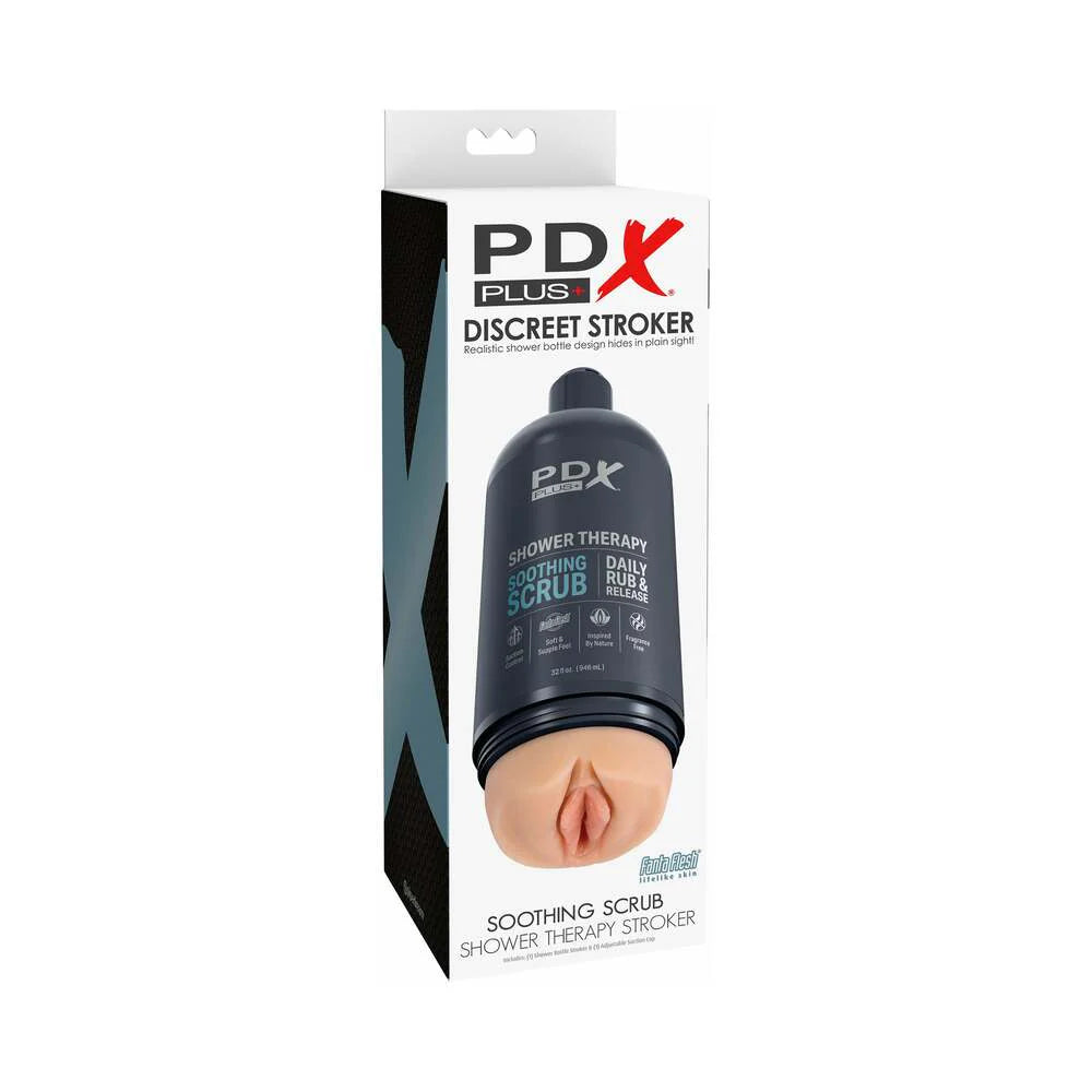 PDX Plus Shower Therapy Soothing Scrub Discreet Stroker