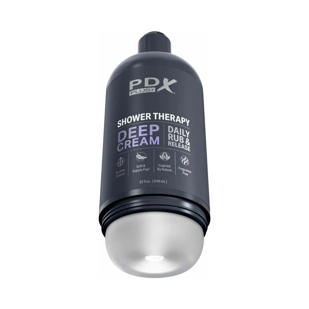 PDX Plus Shower Therapy Deep Cream Discreet Stroker