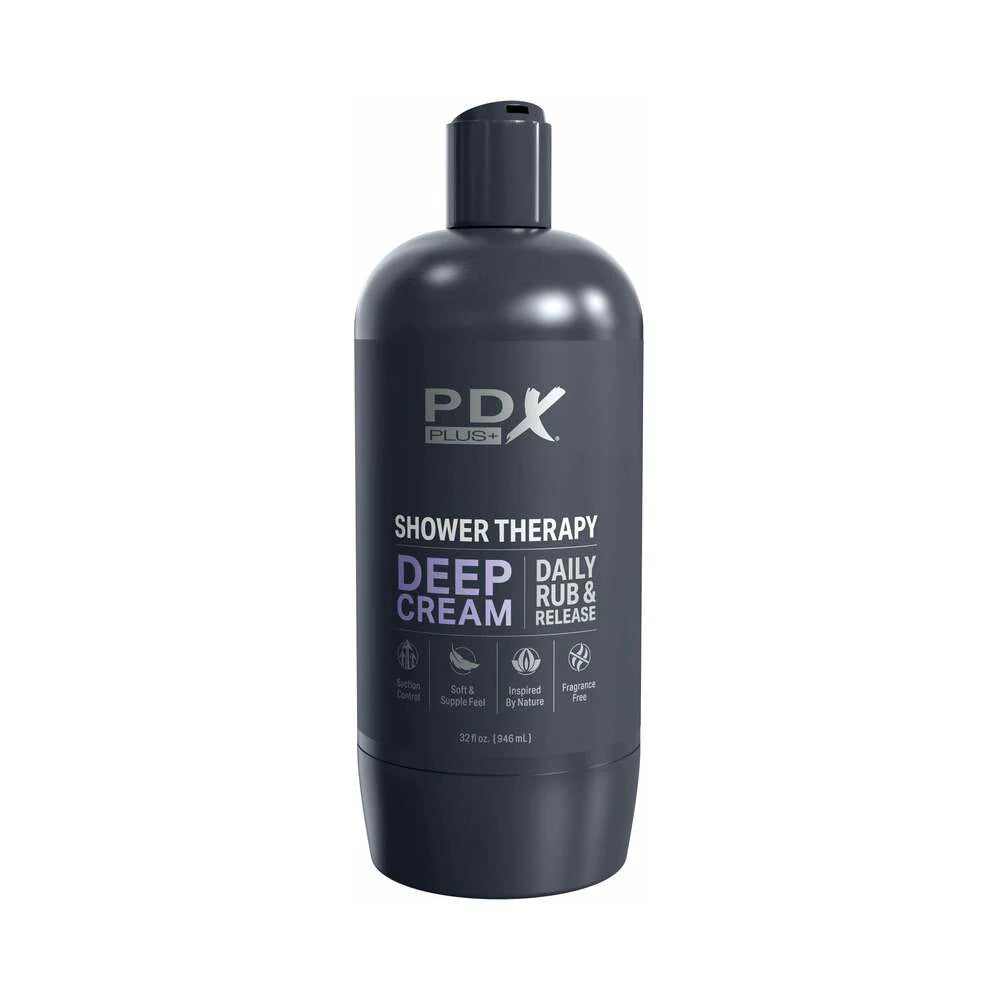 PDX Plus Shower Therapy Deep Cream Discreet Stroker