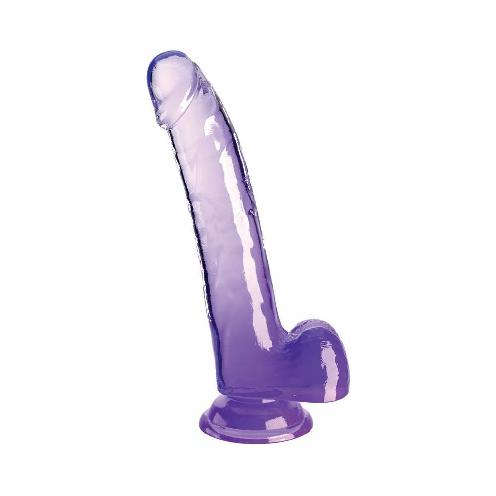 Pipedream King Cock Clear Dildo with Balls 9in