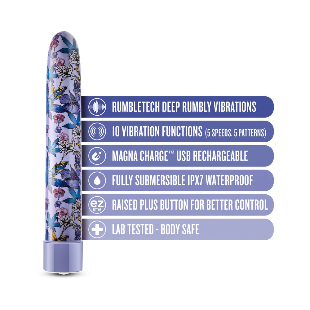 Blush Limited Addiction Floradelic Rechargeable 7 in. Vibrator